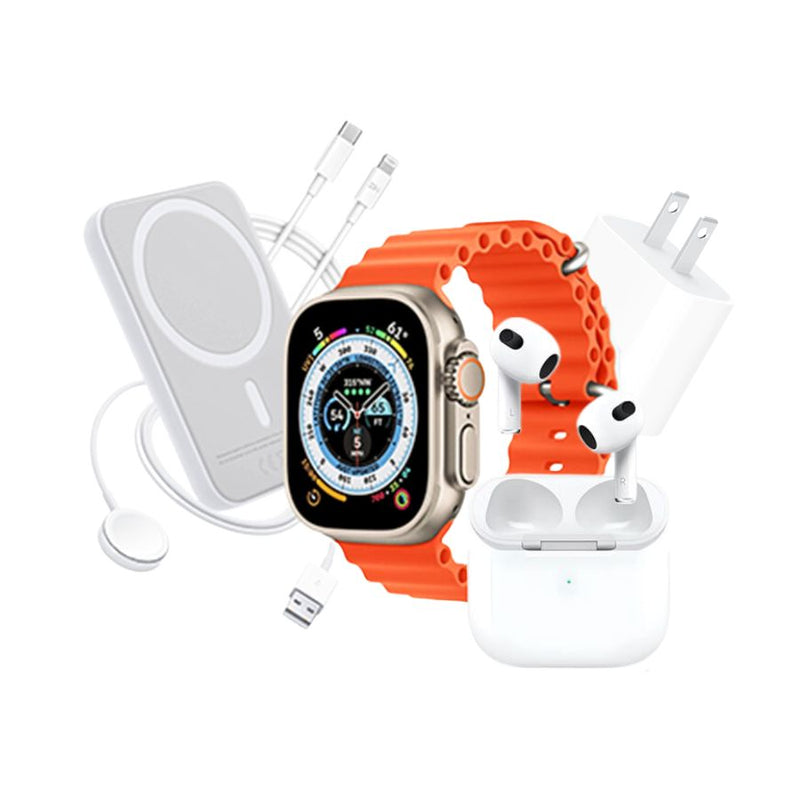 Kit Smartwatch S8 Ultra HD + AirPods 3 + Power Bank 5000mAh + Accesorios Exclusivos
