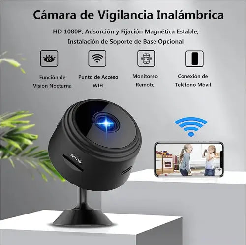 [PAGUE 1, LEVE 2] VIGILANCIA360 - MINI CAMARA ESPÍA WI-FI