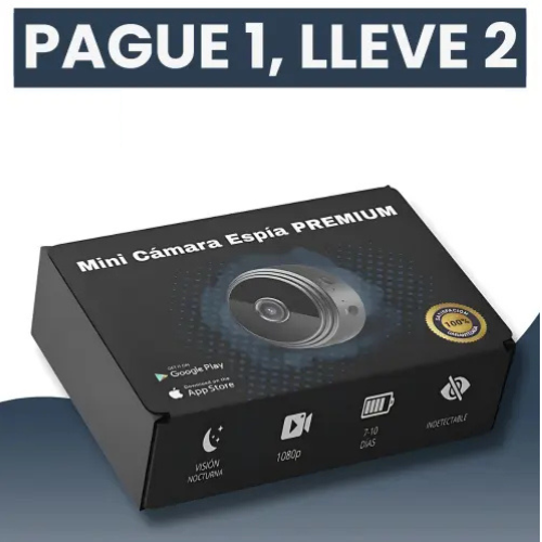 [PAGUE 1, LEVE 2] VIGILANCIA360 - MINI CAMARA ESPÍA WI-FI