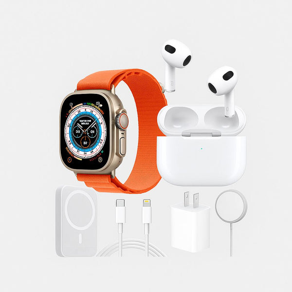 Kit Smartwatch S8 Ultra HD + AirPods 3 + Power Bank 5000mAh + Accesorios Exclusivos